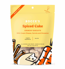 Bocce's Bakery Spiced Cake Small Batch Biscuits Dog Treats 12oz