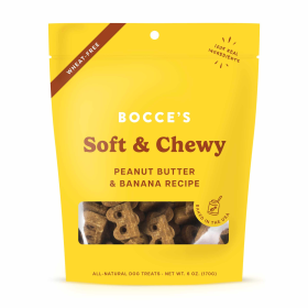 Bocce's Bakery Peanut Butter & Banana Soft & Chewy Dog Treats 6oz