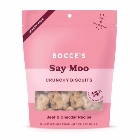 Bocce's Bakery Say MOOOO Biscuit Bags Dog Treats 5oz