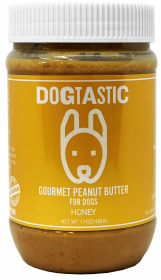 Dogtastic Gourmet Peanut Butter for Dogs Honey Flavor 17oz