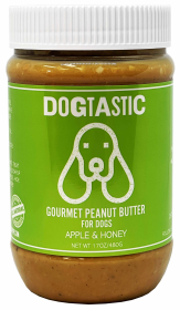 Dogtastic Gourmet Peanut Butter for Dogs Apple & Honey Flavor 17oz