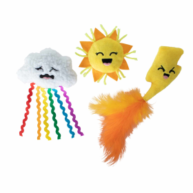 PetShop by Fringe Studio Purr-fect Weather Cat Toy Set 3pc