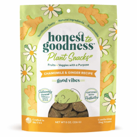 Honest To Goodness(TM) Plant Snacks Good Vibes Chamomile & Ginger Recipe Dog Treats 8oz