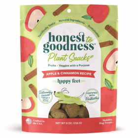 Honest To Goodness(TM) Plant Snacks Happy Feet Apple & Cinnamon Recipe Dog Treats 8oz