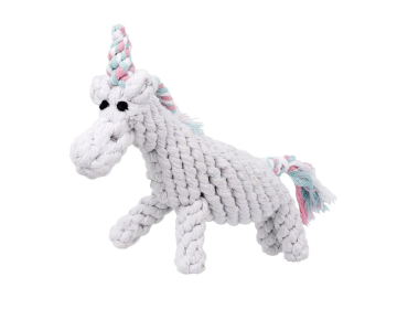 Jax & Bones Unicorn Rope Dog Toy 8"