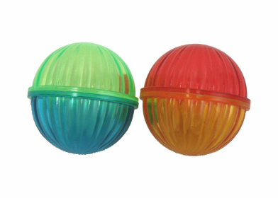 Multipet Lattice Ball Cat Toy Assorted Colors 1.5" 4pk