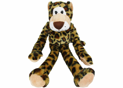 Multipet Swingin' Safari Leopard Plush Dog Toy 19"