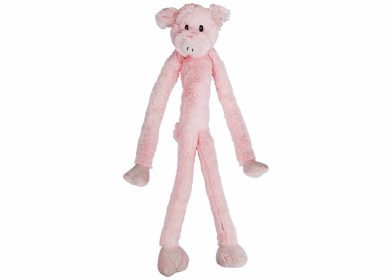 Multipet Swingin' Slevins(R) Pig Plush Pet Dog Toy 27"