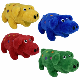 Multipet Minipet Plush Globlet Dog Toy Assorted Colors 4.5"