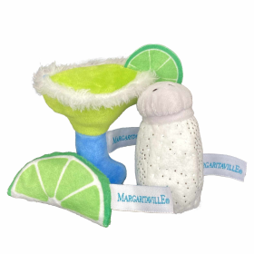 Multipet Margaritaville(R) Margarita/Salt/Lime Cat Toy Assorted 5.75" 3pk