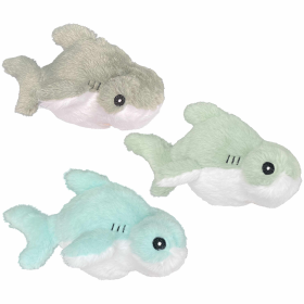 Multipet Margaritaville(R) Fins Up Hammerhead Shark Plush Dog Toy Assorted 8"