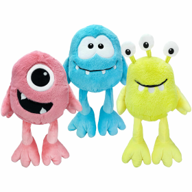 Multipet Monsters Plush Dog Toy Assorted Colors