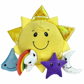 Multipet Hide n Seek Sun Plush Burrow Toy 11"