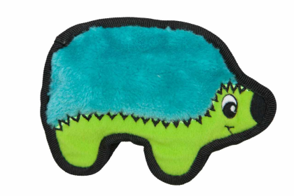 Outward Hound Invincibles Hedgehog Durable Plush Dog Toy Turquoise XS