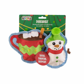 Outward Hound Durablez Cocoa/Snowman Dog Chew Toy XS 2pk