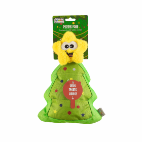 Nina Ottosson Puzzle Palz Christmas Tree Interactive Dog Toy Green