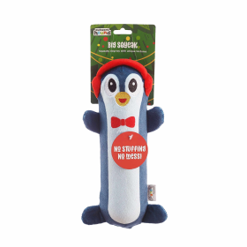 Outward Hound Stuffing Free Big Squeak Penguin Dog Chew Toy Nazy