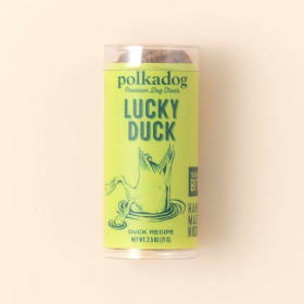 Polkadog Lucky Duck Training Bits Crunchy Dog and Cat Treats Mini Tube 2.5oz