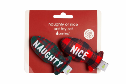 Pearhead Naughty Or Nice Cat Toy Set