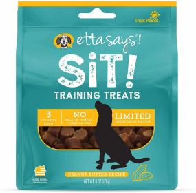 Etta Says! Sit! Dog Training Treats Peanut Butter Recipe 6oz