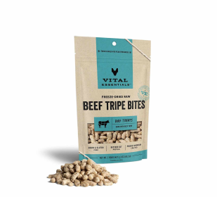 Vital Essentials(R) Freeze-Dried Beef Tripe Bites Dog Treats,