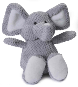 goDog Checkers Elephant w/Chew Guard Plush Dog Toy Large