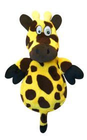 goDog Hear Doggy Giraffe w/Chew Guard Plush Dog Toy