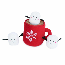 ZippyPaws Holiday Zippy Burrow Hot Cocoa Plush Dog Toy