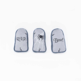 ZippyPaws Halloween Miniz 3Pack Tombstones