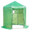 Walk-In Hexagonal Greenhouse with PE Cover and Metal Frame