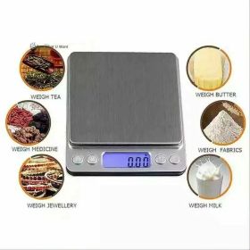 Small Digital Food Scale Ounce OZ And Gram Scale, Kitchen Scale 3000g 0.1g High Precision For Baking, Soap Making, Jewelry