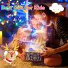 1pc Galaxy Starry Projector, Night Light, Colorful Ocean Rotary 3D Music Night Lamp For Kids Baby, Christmas Gifts