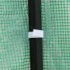 8*8ft Plastic Sprayed Iron Pipe PE Mesh Foldable Greenhouse Shed Green