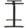 Manual Height Adjustable Standing Desk Frame Hand Crank Black