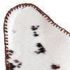 Butterfly Chair Brown and White Real Cowhide Leather