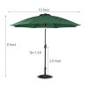 10 ft Outdoor Patio sun Table tilt Umbrella Parasol canopy shade for garden/parasol de plage design