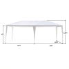 3*6m Non-Cloth PE Cloth Plastic Sprayed Iron Pipe Outdoor Party Tent White