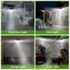 Solar Wall Light Outdoor 100LEDs PIR Motion Sensor Lamps IP65 Waterproof Night Lights