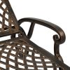 [Replace 60810204]193*64.5*93cm Backrest Adjustable Courtyard Cast Aluminum Lying Bed Bronze