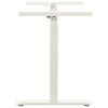 Manual Height Adjustable Standing Desk Frame Hand Crank White