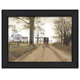 "Headin' Home" By Billy Jacobs, Printed Wall Art, Ready To Hang Framed Poster, Black Frame