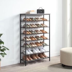 8-Tier Shoe Rack Organizer for Entryway Metal Mesh Shoe Storage Shelf Closet Dorm Room Shoemakers Hallway Shoes Organizers Mats