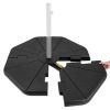 4-Piece Fillable Umbrella Base Stand for Garden Yard Poolside