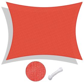 20'x23' Rectangle Sun Shade Sail/ Watermelon Red