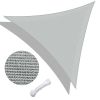 28' x 28' x 28' Triangle Sun Shade Sail/ Cload Gray