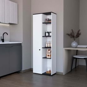 Multistorage Kitchen Pantry Lane, Kitchen, White / Black