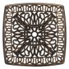 21.3inch Square Garden Cast Aluminum Table Bronze