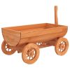 Decorative Wagon 27.6"x16.9"x21.3" Solid Wood Fir