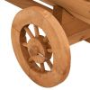 Decorative Wagon 27.6"x16.9"x21.3" Solid Wood Fir