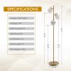 3-Globe Floor Lamp with Foot Switch and Bulb Bases